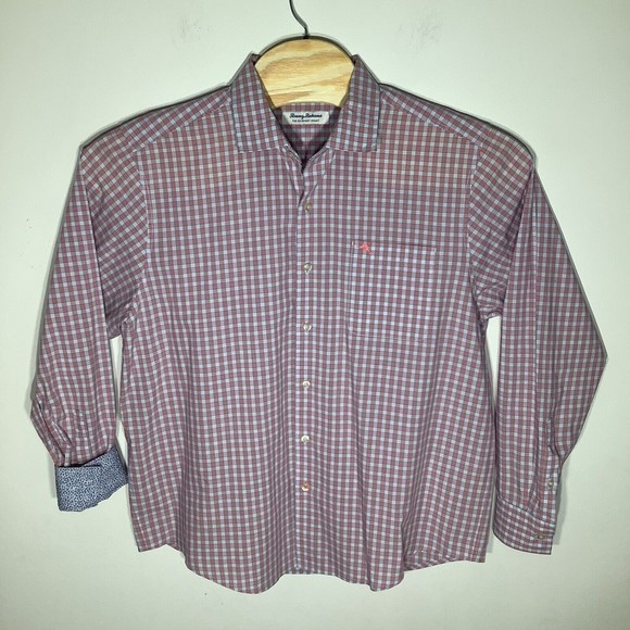Tommy Bahama Newport Coast Long Sleeve Pima Cotton Blend Button Shirt Size L - Picture 2 of 6